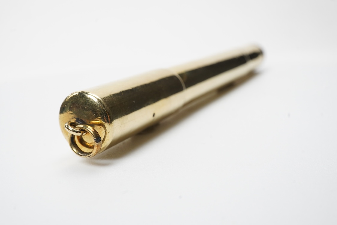A Waterman No.42 safety pen with gold metal covering